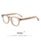 HBK Retro Oval Glasses Frames Transparent Lenses Men High Quality TR-90 Frame Glasses Women's Anti BlueLight Computer Glasses