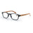 Reading Glasses for Men Women Fashion Wood-Look Plastic Eyeglass Frame Spring Hinge Stylish Readers Magnifying Glass Eyewear