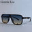 Polarized Classic Square Sunglasses Men Big Frame 2026 Luxury Brand Punk Shield Goggle Sun Glasses For Male UV400 Eyewear Shades