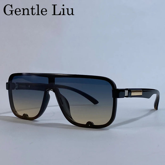 Polarized Classic Square Sunglasses Men Big Frame 2026 Luxury Brand Punk Shield Goggle Sun Glasses For Male UV400 Eyewear Shades