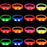 20-100 Pulseras LED activadas por música y sonido, pulseras luminosas intermitentes, brazaletes que brillan en la oscuridad para fiestas y bodas