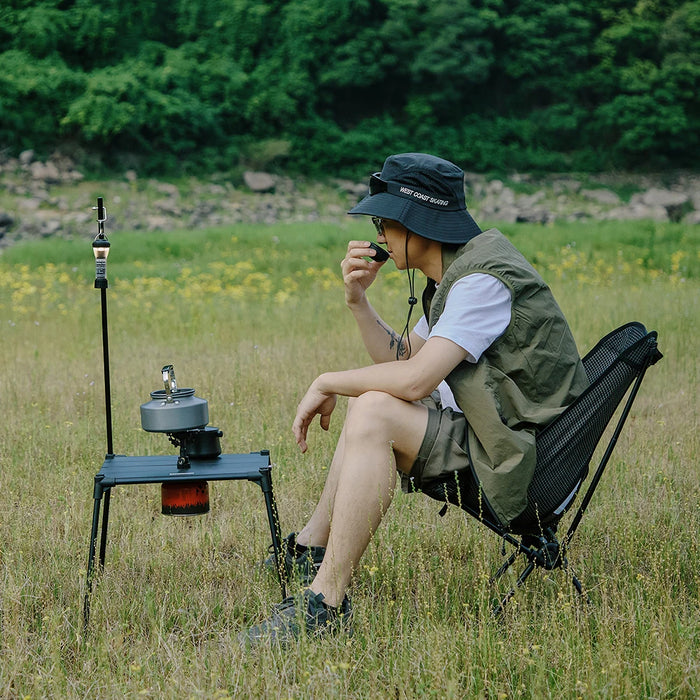 Defthike Official Folding Chair Oversized Camping Chair 7 Series Aluminum Alloy Load Capacity 150kg Outdoor Portable Chair Home