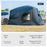 Universal SUV Camping Tent with Spacious Awning Waterproof Car Tent Easy Setup for Backpacking Traveling Outdoors Car Tail Tent