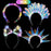 4-24Pcs LED Headbands Glow Party Light Up Headband for Birthday Wedding Favors Rave Costume Headpiece for Women Men Halloween