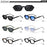 HBK Fashion Retro Polygon Men Sunglasses Small Frame Cupronickel Core Insert Leg Sun Glasses Outdoor Party Vacation Travel