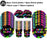 6 12 24 30 Pièces de fournitures de fête néon Chapeaux formels néon phosphorescents à la lumière UV Chapeau fluorescent Décorations de fête à lumière UV pour adultes