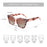 ZENOTTIC Gafas de sol polarizadas de mariposa, de moda, marco grueso para mujer, gafas de sol de acetato para conducir, protección UV400
