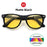 VIVIBEE Classic Night Vision Glasses Men Square Polarized Lenses UV400 Yellow Sunglasses for Women 2026 Driving Goggles