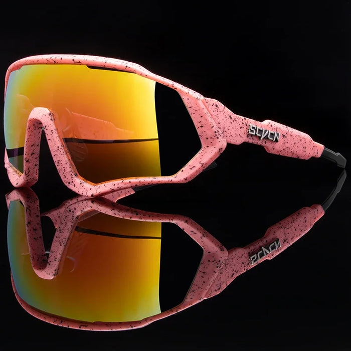 SCVCN Photochromic Bicycle Sunglasses Men Women Sport Runing Goggles UV400 Mountain Road Bike Bicycle Glasses MTB Eyewear