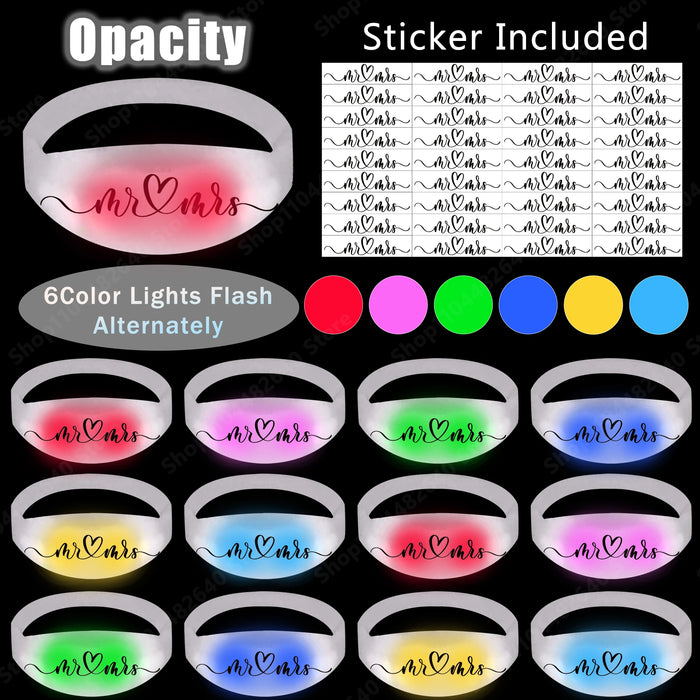 20-200Pcs Music & Sound Activated Led Bracelet for Wedding Glow Bracelet Light Up Bracelet Birthday Glow in The Dark Party Favor