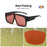 VIVIBEE Grandes lunettes polarisées à porter par-dessus des lunettes de soleil photochromiques pour hommes, conduite, UV400, pêche, extérieur, femmes, verres miroirs foncés