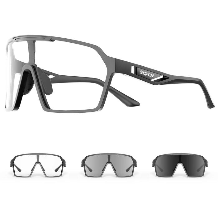 SCVCN Cycling Photochromic Sunglasses Men Women Outdoor Sports Running Glasses UV400 MTB Road Bike Eyewear Driving Hiking