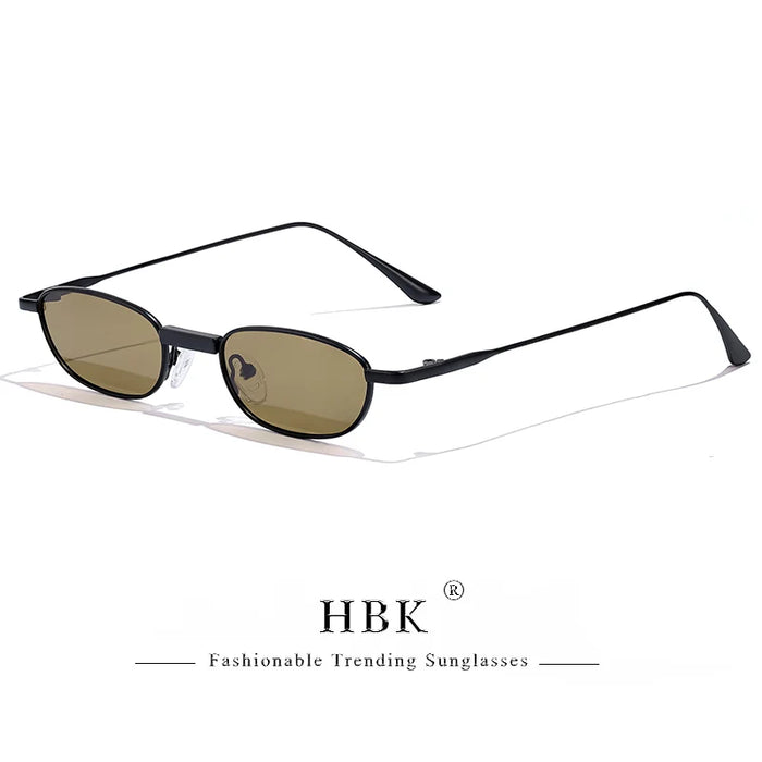 HBK New Retro Polarized Sunglasses Men Small Frame Tac Lenses Punk Sun Glasses Women Fishing Outdoor Party Eyeglasses