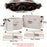 Sac de rangement en toile avec cordon de serrage, 1/2 pièces, organisateur multi-poches, léger, portable, pour voyage