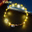 10-300Pcs LED Flower Crowns Light Up Headbands Glowing Flower Crown Garland Glow in the Dark Headband for Wedding Party favors