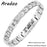 ARADOO Preumium Pure Copper Bracelet for Men Women Double Row Magnetic Therapy Wristband Jewelry Gifts