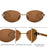 Rimless Leopard Head Sunglasses Men Luxury Designer Vintage Small Oval Sun Glasses Male Metal Frame Eyewear Retro Driving Shades