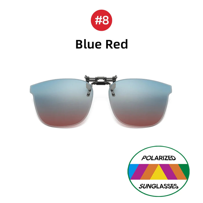 VIVIBEE Gafas de sol grandes con clip abatible polarizadas para hombre, clásicas, UV400, lentes fotocromáticas, gafas de sol para mujer
