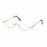 New Half Moon Metal Spring Hinge Reading Glasses Half Frame Ultra Light Resin Eyeglasses Vision Care +1.00~+4.0 Diopter