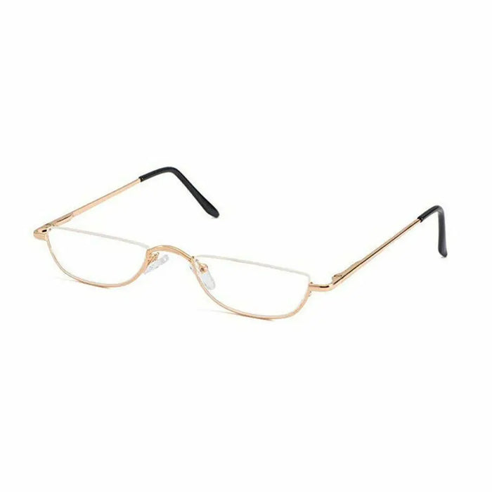 New Half Moon Metal Spring Hinge Reading Glasses Half Frame Ultra Light Resin Eyeglasses Vision Care +1.00~+4.0 Diopter