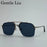 Gafas de sol retro cuadradas grandes para hombre 2026 de marca de lujo punk, gafas de sol de doble puente de metal, gafas steampunk clásicas, gafas de exterior