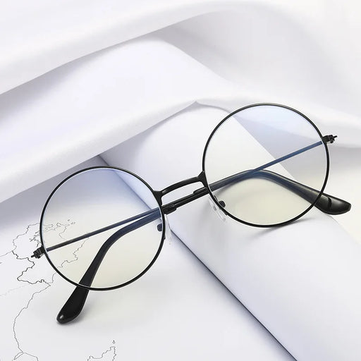 Gafas de miopía redondas vintage literarias con dioptrías de -1.0 a -4.0, unisex, antirradiación, para miopes