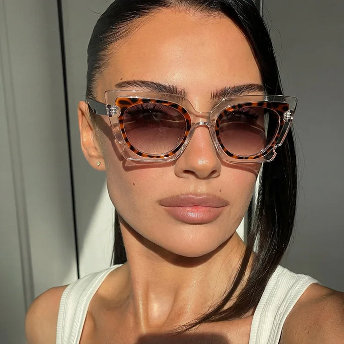 Vintage Cat Eye Sunglasses Woman Brand Designer Retro Square Sun Glasses Female Eyewear Fashion Driving Shades Oculos De Sol