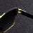 Lunettes de soleil carrées à double pont Black Gold, lunettes de conduite légères de luxe pour hommes d'affaires