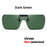 VIVIBEE Non Polarized Flip Up Clip On Sunglasses for Car Driving Dark Anti Glare Lens Shades See Digital Screen Sun Glasses