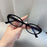 Fashionable and Simple Women's Retro Small Oval Glasses with Anti-Blue Light Ultra-Light and Comfortable Frame