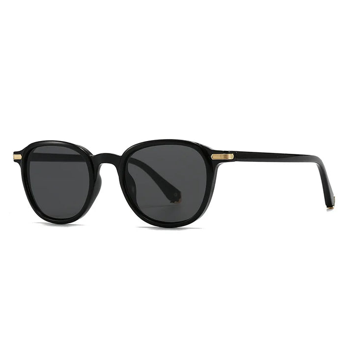 New Retro Tortoise Shell Round Women Sunglasses Y2K Brand Contrast Color Design Casual Punk Style Men Sun Glasses UV400