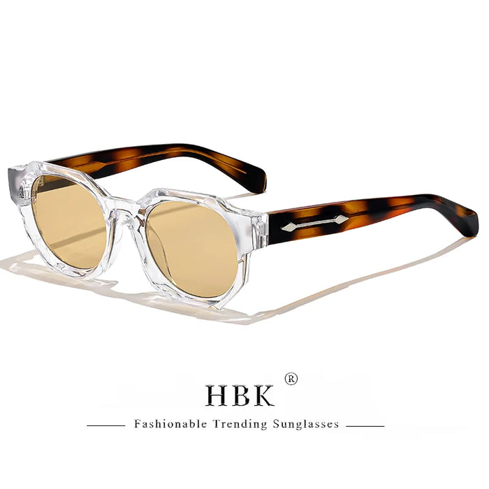 HBK Fashion Punk Sunglasses for Menluxury Brands Polygon Core Insert Leg Sun Glasses Women Summer Beach Party Ideal Choice
