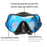 Snorkeling Mask Diving Goggles Full Wet Silicone Foldable Tube Mirror Tempered Glass Len Diving Mask Travel Size With Case
