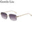 Gafas de sol retro cuadradas sin montura para hombre 2026, de marca de lujo, sin marco, estilo punk, rectangulares, para hombre, con borde recortado, protección UV400