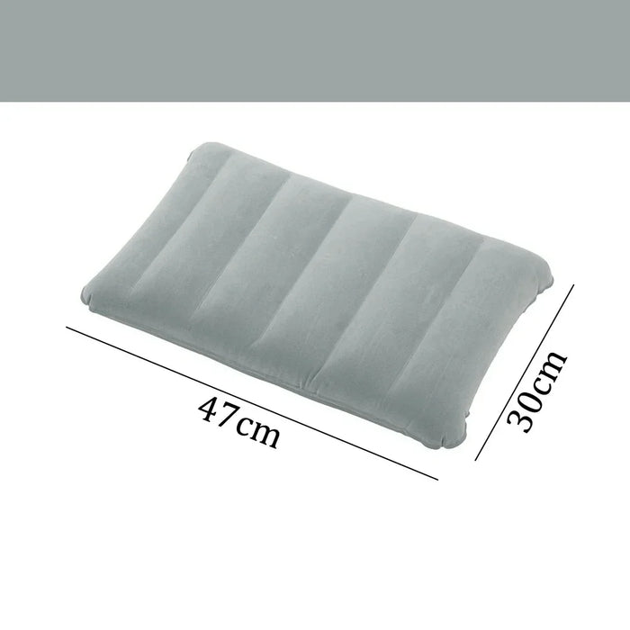 Almohadas con cojín de aire de 47x30cm, cojines de dormir para camping al aire libre, almohadas cuadradas plegables inflables, reposacabezas de avión, respaldo grande para viaje
