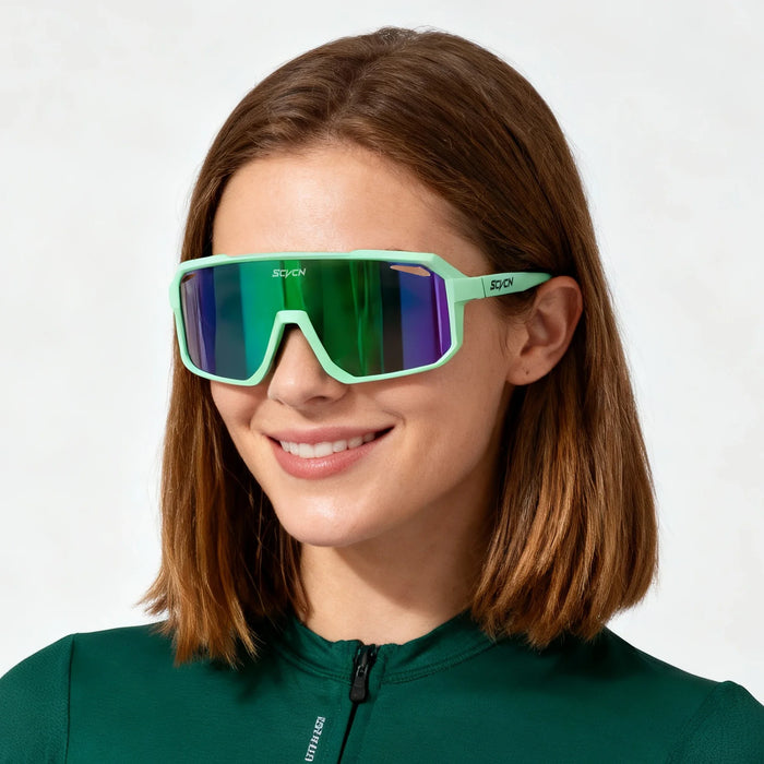 SCVCN Men Women Outdoor Bike Cycling Glasses UV400 Sport Sunglasses Mountain Bicycle Riding Eyewear Driving Fishing Running