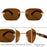 Gafas de sol pequeñas cuadradas sin montura para hombre 2026, de lujo, de diseñador, vintage, poligonales, rectangulares, con montura metálica dorada, estilo retro