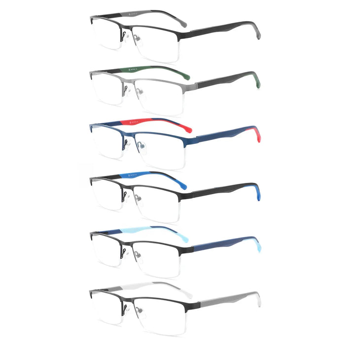 2025 NUEVAS Gafas de lectura con bloqueo de luz azul para hombre y mujer, montura de metal, lupa, lentes para presbicia, gafas +0.75~3.0