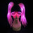 Funny LED Light Up Flashing Party Noodle Bridal Headband LED Glasses Girls Noodle Hair Bachelorette Party Rave Costume Dress Up