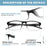 MODFANS Stylish Gradient Rectangle Men's Blue Blackout Reading Glasses, UV Protection, Comfort Spring Hinge Glasses