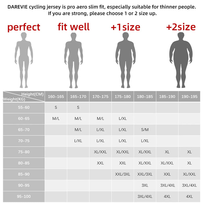 DAREVIE Cycling Jersey Small Size SPF 50+ Training Level Men Women Long Sleeves Cycling Jersey Breathable Man Cycling Maillott