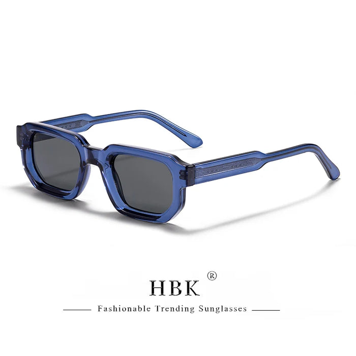 HBK New Fashion Small Frame Men Sunglasses Polygon Cupronickel Core Insert Leg Sun Glasses Outdoor Party Vacation Travel