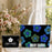 Fashion M-Mary Quant Storage Bags 2-Piece Canvas Tote Bag Set with Zipper Pouch Large Capacity Shopping Travel Bag