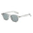 Fashion Small Irregular Square Sunglasses Women Retro Round Clear Ocean Lens Shades UV400 Men Rivets Luxury Sun Glasses