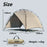 Lightweight 2–4 Person Camping Tent for Beach Park Waterproof Sun Shelter Shade Canopy Awning for Outdoor Fishing Family Arch 4