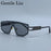 Gafas de sol Steampunk de una pieza sin montura para mujer 2026 de marca de lujo, escudo a prueba de viento, gafas de sol para dama, montura de metal, gafas de sol