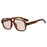 Ins New Retro Double Beam Square Women Sunglasses Luxury Brand Leopard Design Outdoor Versatile Trend Men SunGglasses UV400