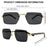 Rimless Square Punk Sunglasses Men 2026 Luxury Brand Designer Vintage Hip Hop Sun Glasses Cut Edge Eyewear Fashion Driving Shade
