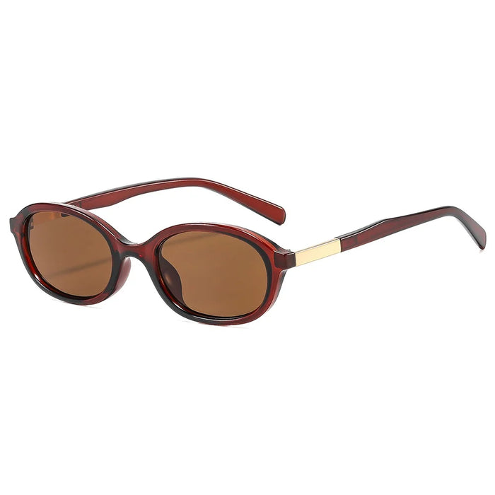 Retro Small Oval Sunglasses Women Men Rivets Shades Fashion Eyewear Luxury Sun Glasses UV400 Brand Oculus Female Gafas