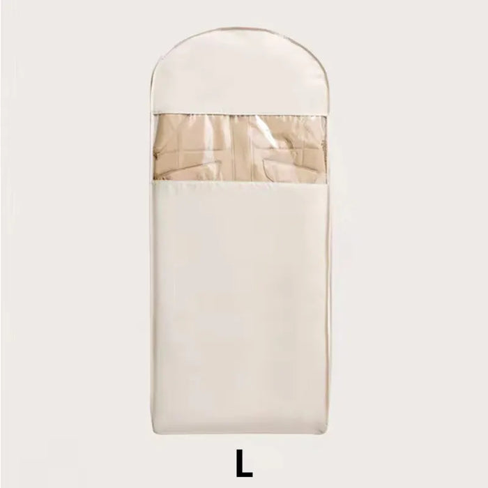 1 housse de rangement pour doudoune, sac de compression pour vêtements suspendus, sac de rangement visible pour vêtements, organisateur de garde-robe